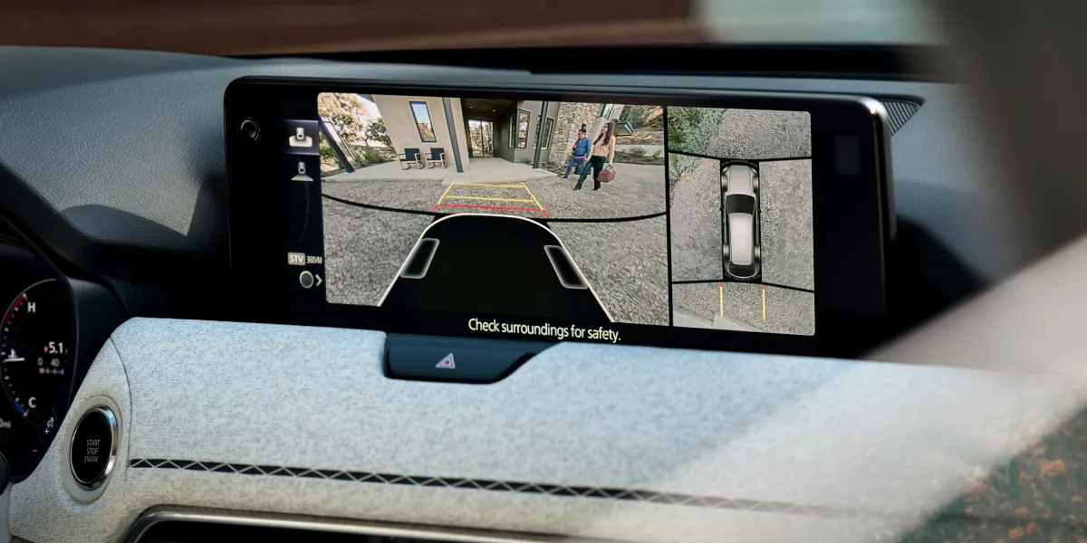 2027 Mazda CX-90 360° View Monitor on the center display | Champion Mazda Owensboro, KY in Owensboro KY